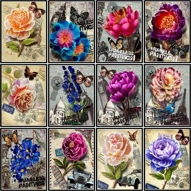 GATYZTORY Painting By Number Flower Poster Drawing On Canvas Wall Art HandPainted Diy Picture By Numbers Home Decoration
GATYZTORY Painting By Number Flower Poster Drawing On Canvas Wall Art HandPainted Diy Picture By Numbers Home Decoration