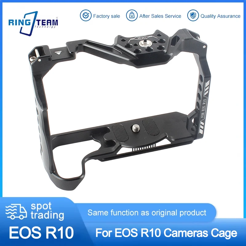 Aluminum Camera Cage for Canon EOS R10 Horizontal Vertical Switch Shooting Rig Compatible with Canon EOS R10
Aluminum Camera Cage for Canon EOS R10 Horizontal Vertical Switch Shooting Rig Compatible with Canon EOS R10