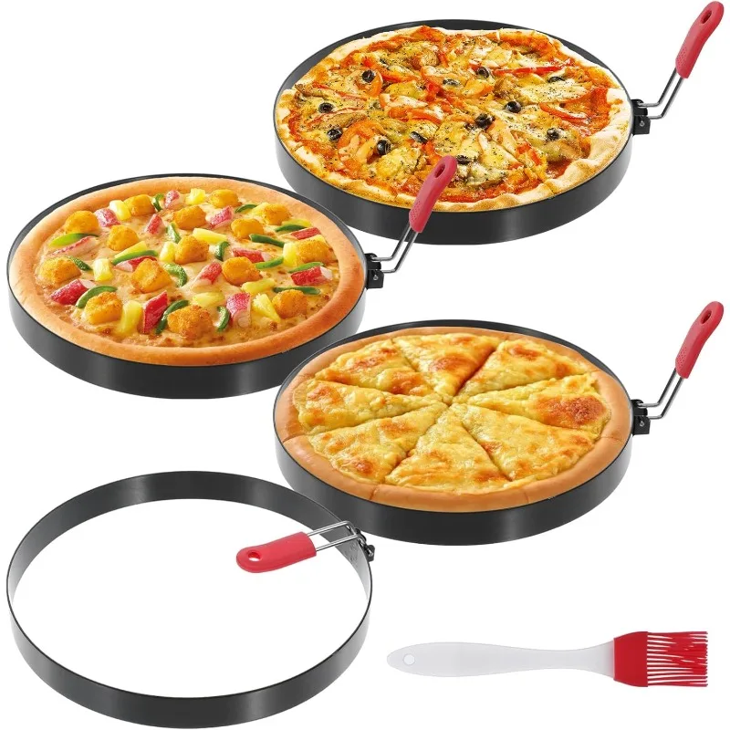 4 Packs 8" Large Omelette Ring for Griddle, Stainless Steel Non-stick Pancake Ring, Round Egg Ring Maker with Silicone Handle
4 Packs 8" Large Omelette Ring for Griddle, Stainless Steel Non-stick Pancake Ring, Round Egg Ring Maker with Silicone Handle