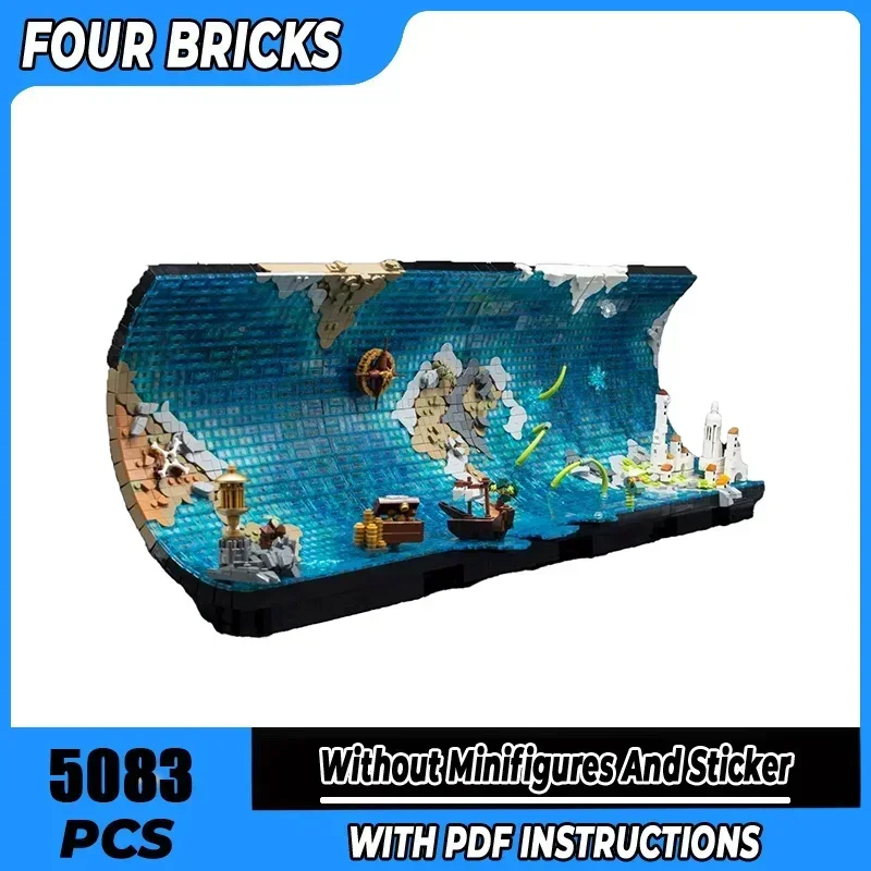 Moc Building Blocks Waves Map Model Technology Bricks Curved map DIY Assembly Street View Toys Gifts For Children
Moc Building Blocks Waves Map Model Technology Bricks Curved map DIY Assembly Street View Toys Gifts For Children