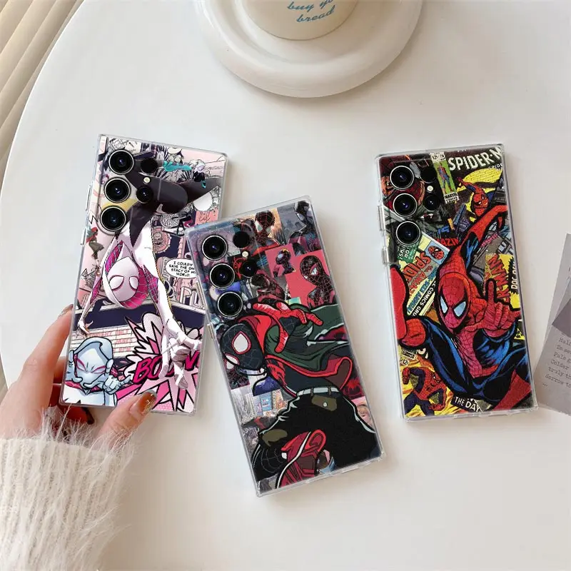 Phone Case For Samsung Galaxy S24FE S25 S23 S21 Ultra S20 S24 FE S22 S25Plus A35 A55 5G Clear Cover Spiderman Spider-Gwen Marvel
Phone Case For Samsung Galaxy S24FE S25 S23 S21 Ultra S20 S24 FE S22 S25Plus A35 A55 5G Clear Cover Spiderman Spider-Gwen Marvel