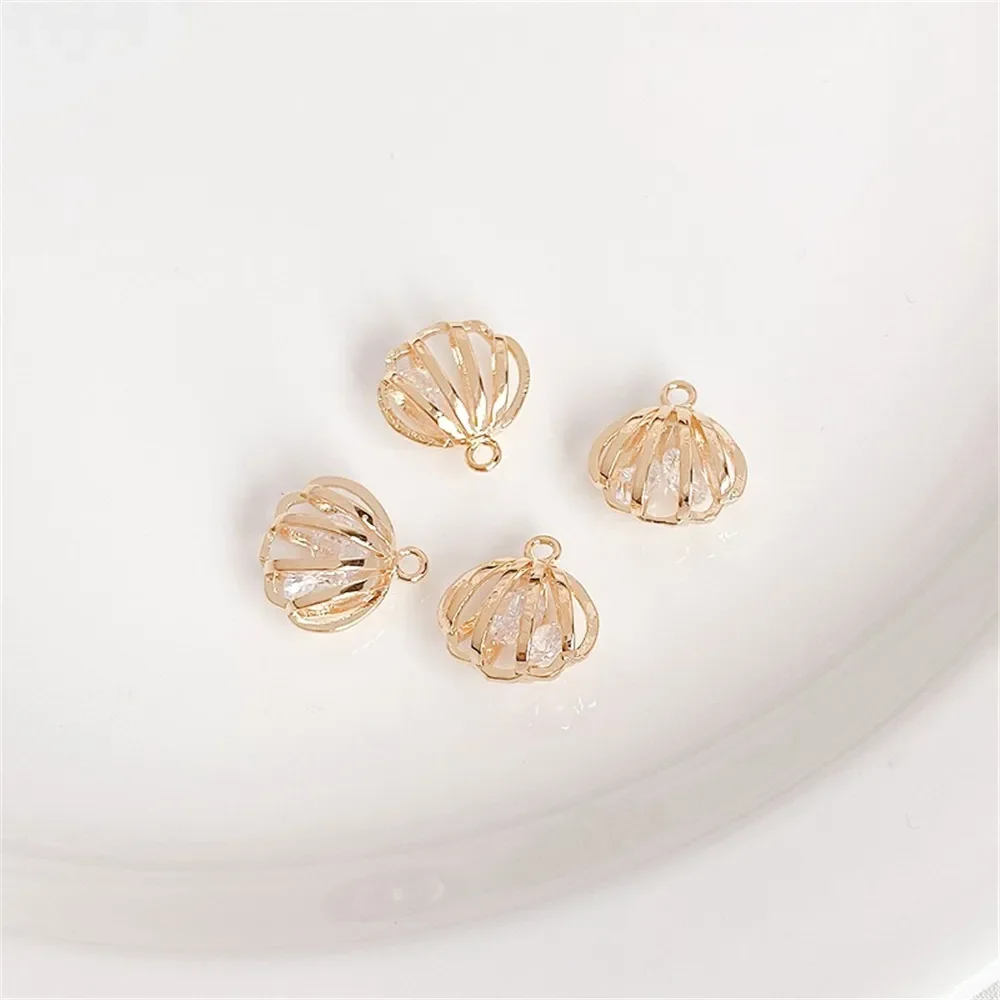 14K Gold-Color Water Drop Birdcage Pendant with Zircon Smart Pendant DIY Bracelet Necklace Accessories L415
14K Gold-Color Water Drop Birdcage Pendant with Zircon Smart Pendant DIY Bracelet Necklace Accessories L415