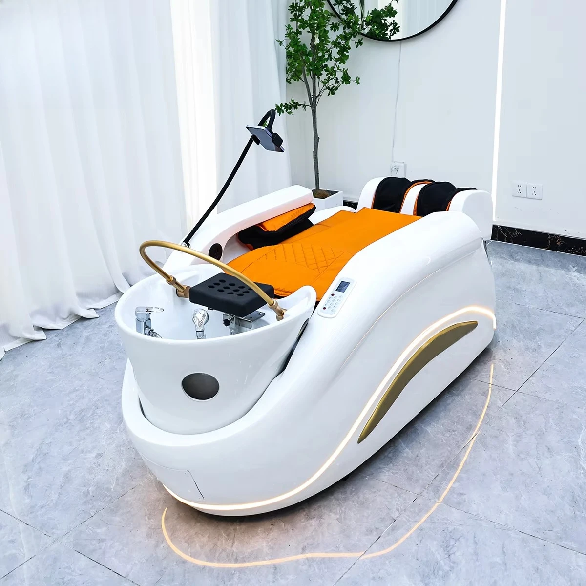 Multifunctional Modern Saloon Head Washing Chair Thai Lay Down Washing Salon Shampoo Bed for Barbershop
Multifunctional Modern Saloon Head Washing Chair Thai Lay Down Washing Salon Shampoo Bed for Barbershop