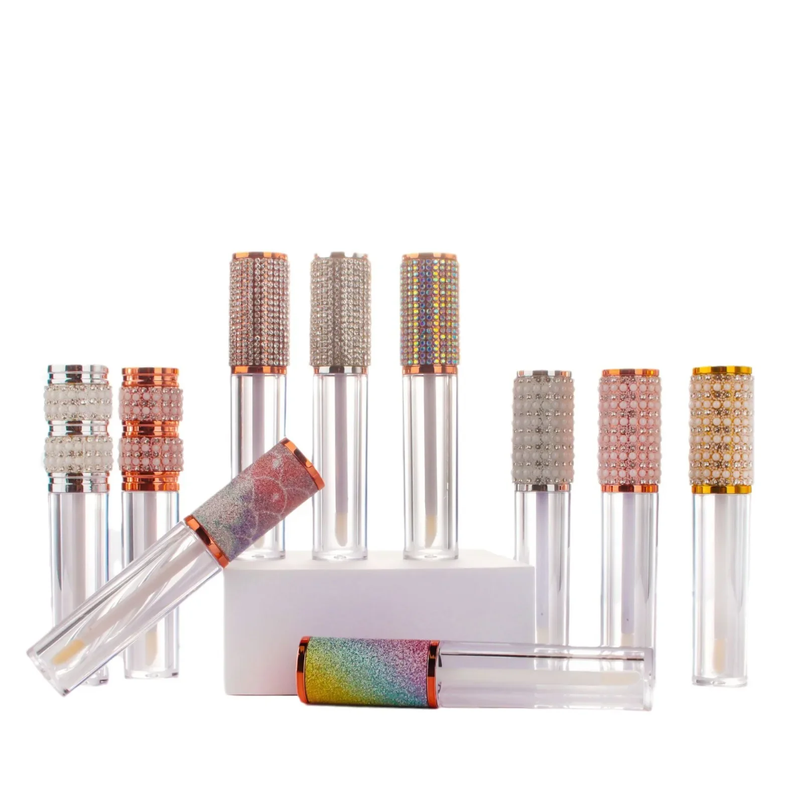 Custom Logo 5ml Lipgloss Tubes with Wands Packaging Luxury Diamond Pearl Cosmetic Lipstick Plastic Bottles Wholesale Bulk Items
Custom Logo 5ml Lipgloss Tubes with Wands Packaging Luxury Diamond Pearl Cosmetic Lipstick Plastic Bottles Wholesale Bulk Items