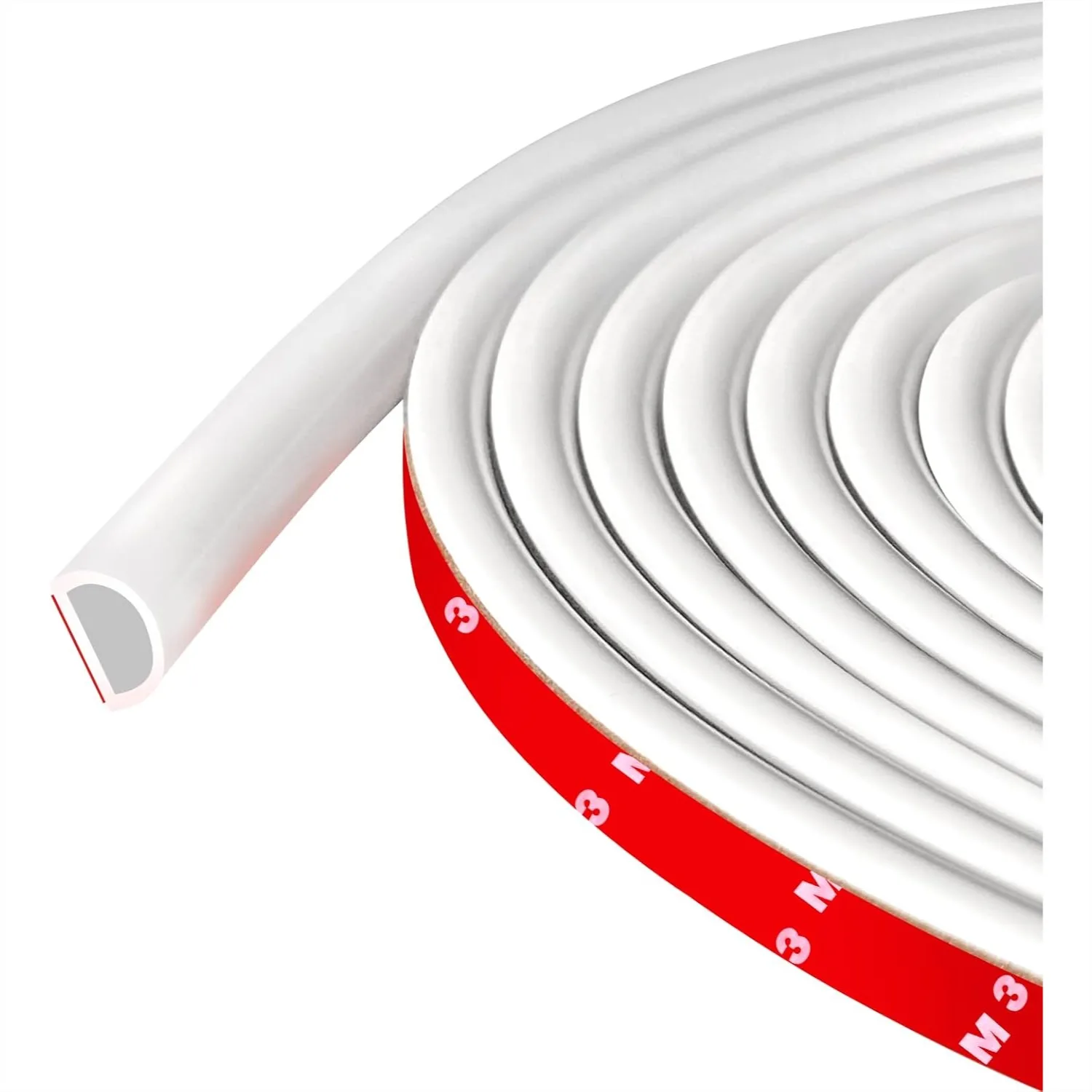 Silicone Door Seal Strip Self Adhesive Weather Stripping for Door Frame, 20Ft White
Silicone Door Seal Strip Self Adhesive Weather Stripping for Door Frame, 20Ft White