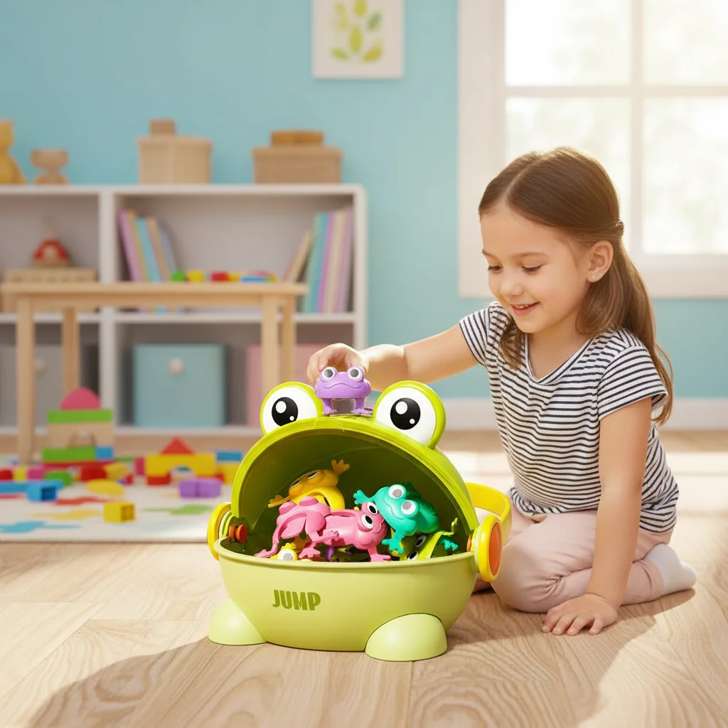 Children's jumping little frog baby educational press-and-jump frog can jump green toad parent-child toy interactive game 1pcs
Children's jumping little frog baby educational press-and-jump frog can jump green toad parent-child toy interactive game 1pcs