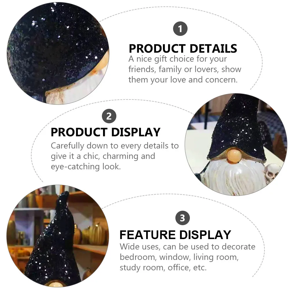 Elegant Resin No Face Gnome Decoration Halloween Ornament for Home Bedroom Office Resin Halloween Gnome Decoration Gift
Elegant Resin No Face Gnome Decoration Halloween Ornament for Home Bedroom Office Resin Halloween Gnome Decoration Gift