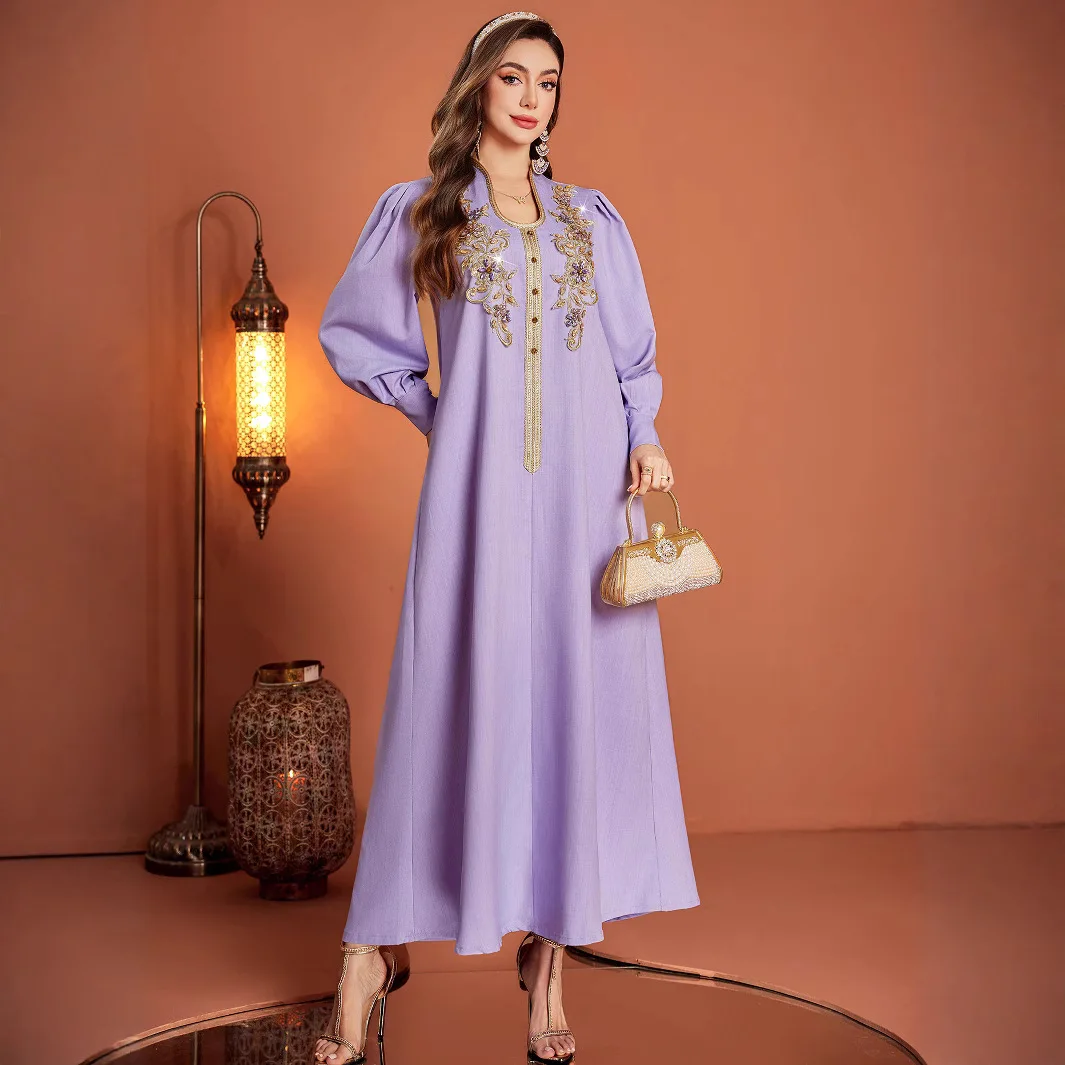 Великолепное платье Eid, женское мусульманское длинное вечернее платье Абая, Рамадан, ручная работа, бриллиантовые бусины, Vestidos Lagos, кафтан Джалабия
Великолепное платье Eid, женское мусульманское длинное вечернее платье Абая, Рамадан, ручная работа, бриллиантовые бусины, Vestidos Lagos, кафтан Джалабия