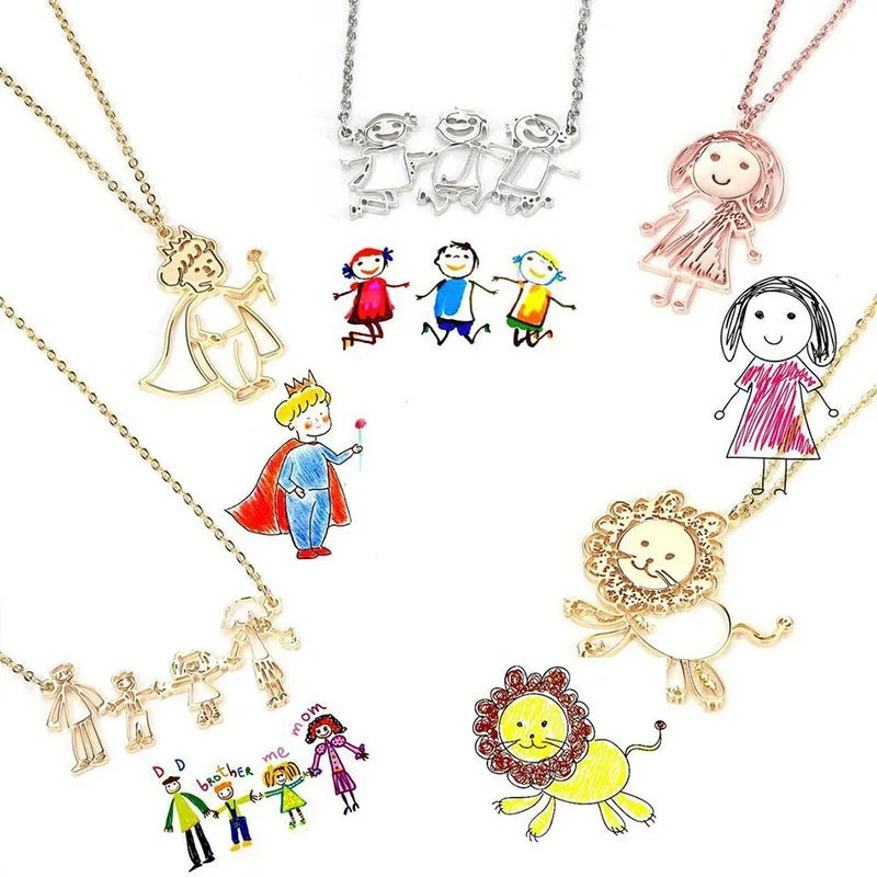 Customized Children's Hand-painted Personalities Necklaces/keychains 18K Stainless Steel Jewelry The Best Gift for Your Mother
Customized Children's Hand-painted Personalities Necklaces/keychains 18K Stainless Steel Jewelry The Best Gift for Your Mother