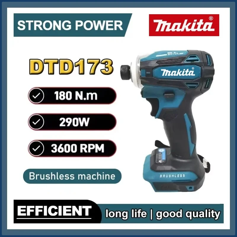 Makita DTD173 18 В Бесщеточная ударная отвертка Аккумуляторная аккумуляторная отвертка Сверлильный станок Электроинструменты
Makita DTD173 18 В Бесщеточная ударная отвертка Аккумуляторная аккумуляторная отвертка Сверлильный станок Электроинструменты