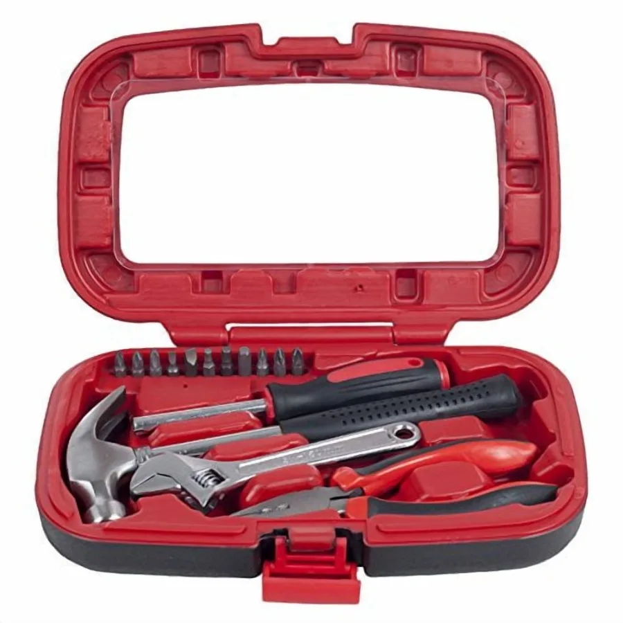 , 7.00 x 10.50 x 2.25 Inches Red Finish Durable Tool Set, 15 Piece
, 7.00 x 10.50 x 2.25 Inches Red Finish Durable Tool Set, 15 Piece