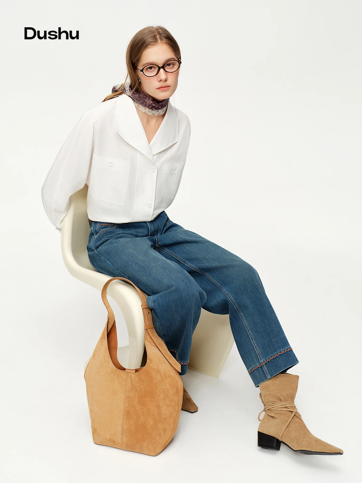 DUSHU Двойные джинсы женские с высокой талией облегающие классические брюки-багет с высокой талией элегантные офисные женские весенние модные брюки
DUSHU Двойные джинсы женские с высокой талией облегающие классические брюки-багет с высокой талией элегантные офисные женские весенние модные брюки