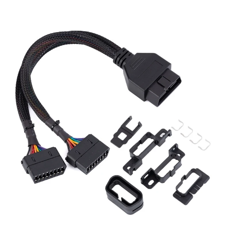 OBD2 Splitter Cable for Car Diagnostic Scanner OBDII Extension Splitter Cord Adapter 1 Male to 2 Female Extension Cable
OBD2 Splitter Cable for Car Diagnostic Scanner OBDII Extension Splitter Cord Adapter 1 Male to 2 Female Extension Cable