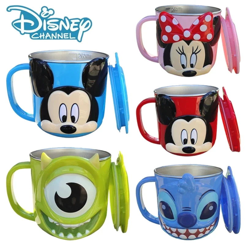 260ml Disney Mickey Mouse Water Bottle Cartoon Anime 3D Stainless Steel Children Breakfast Milk Coffee Tea Cups with Lid Gifts
260ml Disney Mickey Mouse Water Bottle Cartoon Anime 3D Stainless Steel Children Breakfast Milk Coffee Tea Cups with Lid Gifts
