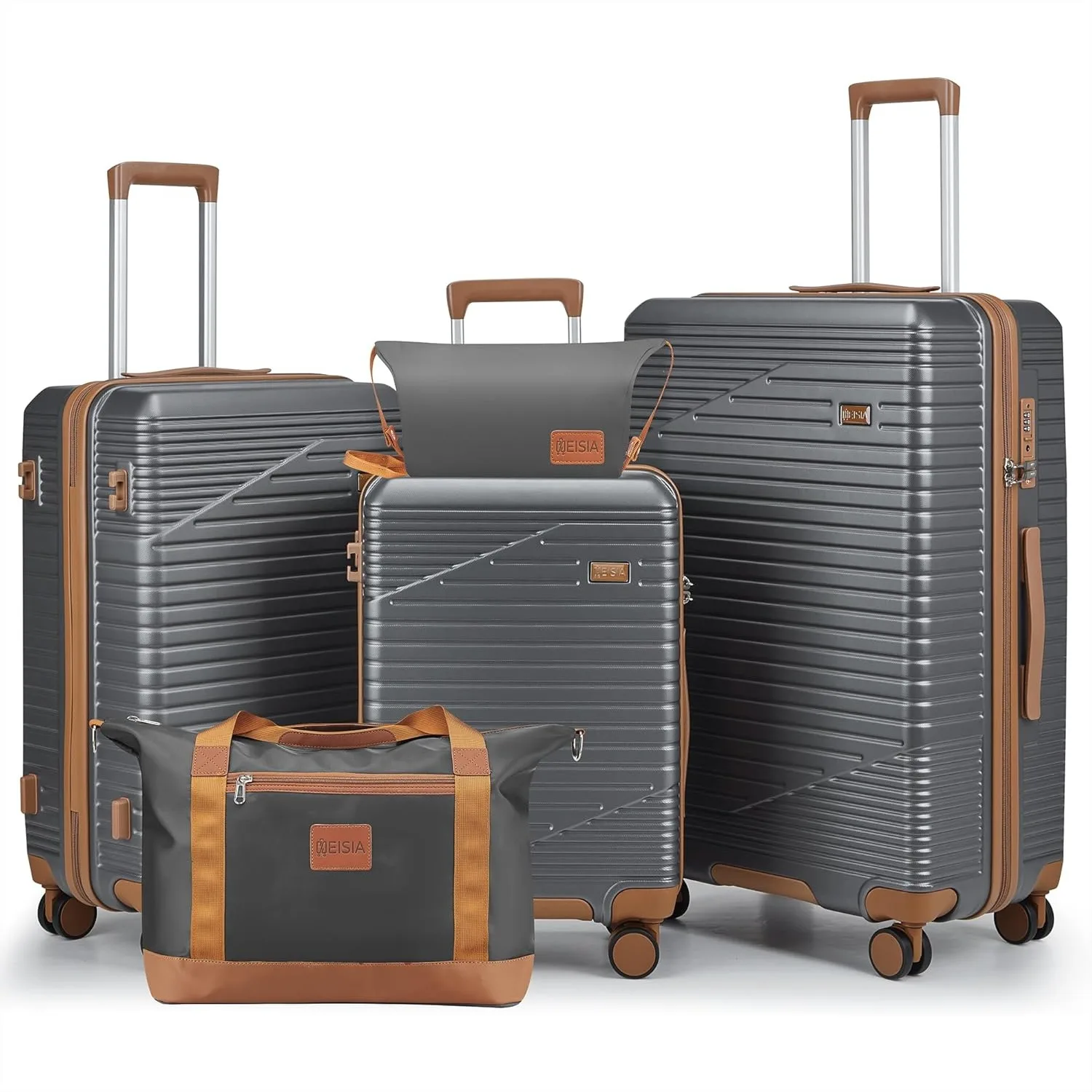 3 Piece Luggage Set with Hard Shell Carry on, Spinner Wheels and TSA Lock, Lightweight Suitcase Set for Travel
3 Piece Luggage Set with Hard Shell Carry on, Spinner Wheels and TSA Lock, Lightweight Suitcase Set for Travel