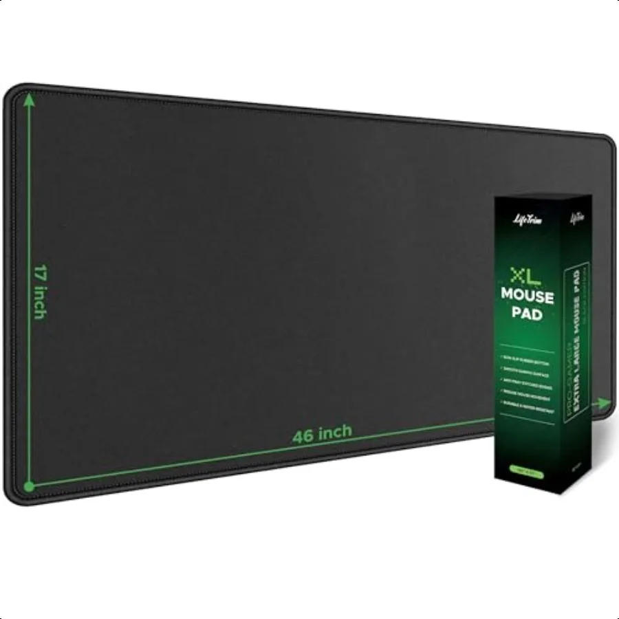 Огромный игровой коврик для мыши 46x17 5 мм, большой коврик для мыши для настольного компьютера, игровой гигантский черный XXL, толстый, длинный, очень большой, удлиненный, большой M 
Огромный игровой коврик для мыши 46x17 5 мм, большой коврик для мыши для настольного компьютера, игровой гигантский черный XXL, толстый, длинный, очень большой, удлиненный, большой M