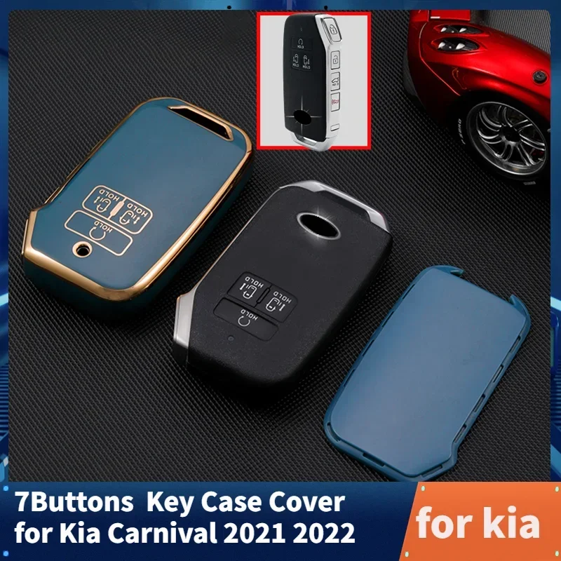 7Buttons TPU Car Key Case Cover Remote Shell Fob Holder Keychain for Kia Carnival 2021 2022 Carnival KA4 EX SX LX Fiesta 2023
7Buttons TPU Car Key Case Cover Remote Shell Fob Holder Keychain for Kia Carnival 2021 2022 Carnival KA4 EX SX LX Fiesta 2023