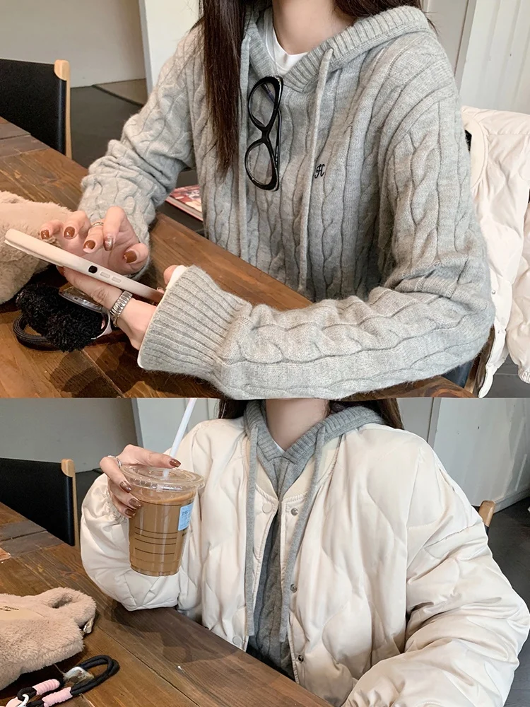 Loose Women's ey Twist Hat Sweater Knitted Top by Zeng Xiaoxian Autumn Winter Faion Casual Sle Long Sve Crew Ne
Loose Women's ey Twist Hat Sweater Knitted Top by Zeng Xiaoxian Autumn Winter Faion Casual Sle Long Sve Crew Ne