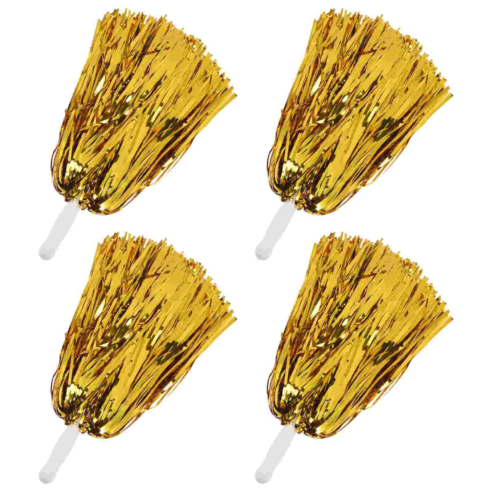 4Pcs Cheer Poms Cheer Aluminum Foil Bright Sports Party Accessories Reusable Team Souvenirs Celebrations
4Pcs Cheer Poms Cheer Aluminum Foil Bright Sports Party Accessories Reusable Team Souvenirs Celebrations