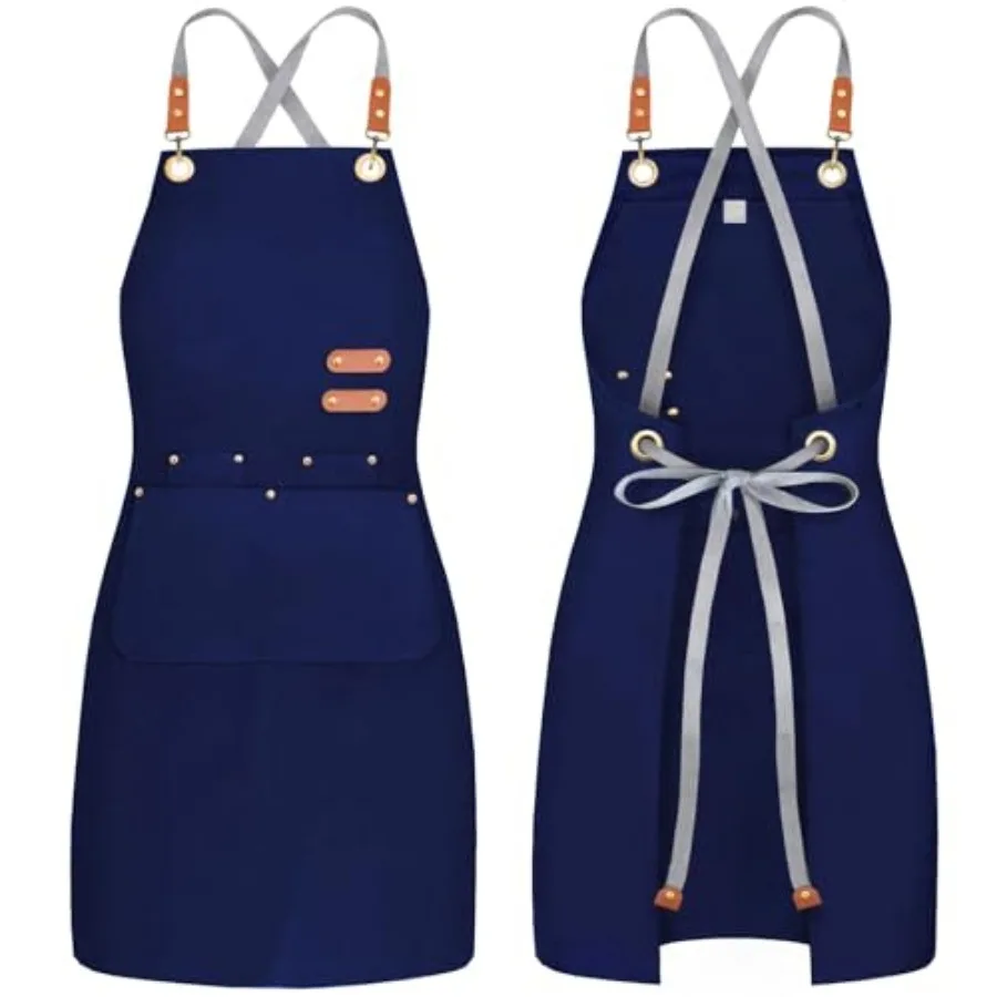 chef apron bib tool apron for man woman cross back straps with 4 pockets for kitchen cooking gardening baking working
chef apron bib tool apron for man woman cross back straps with 4 pockets for kitchen cooking gardening baking working