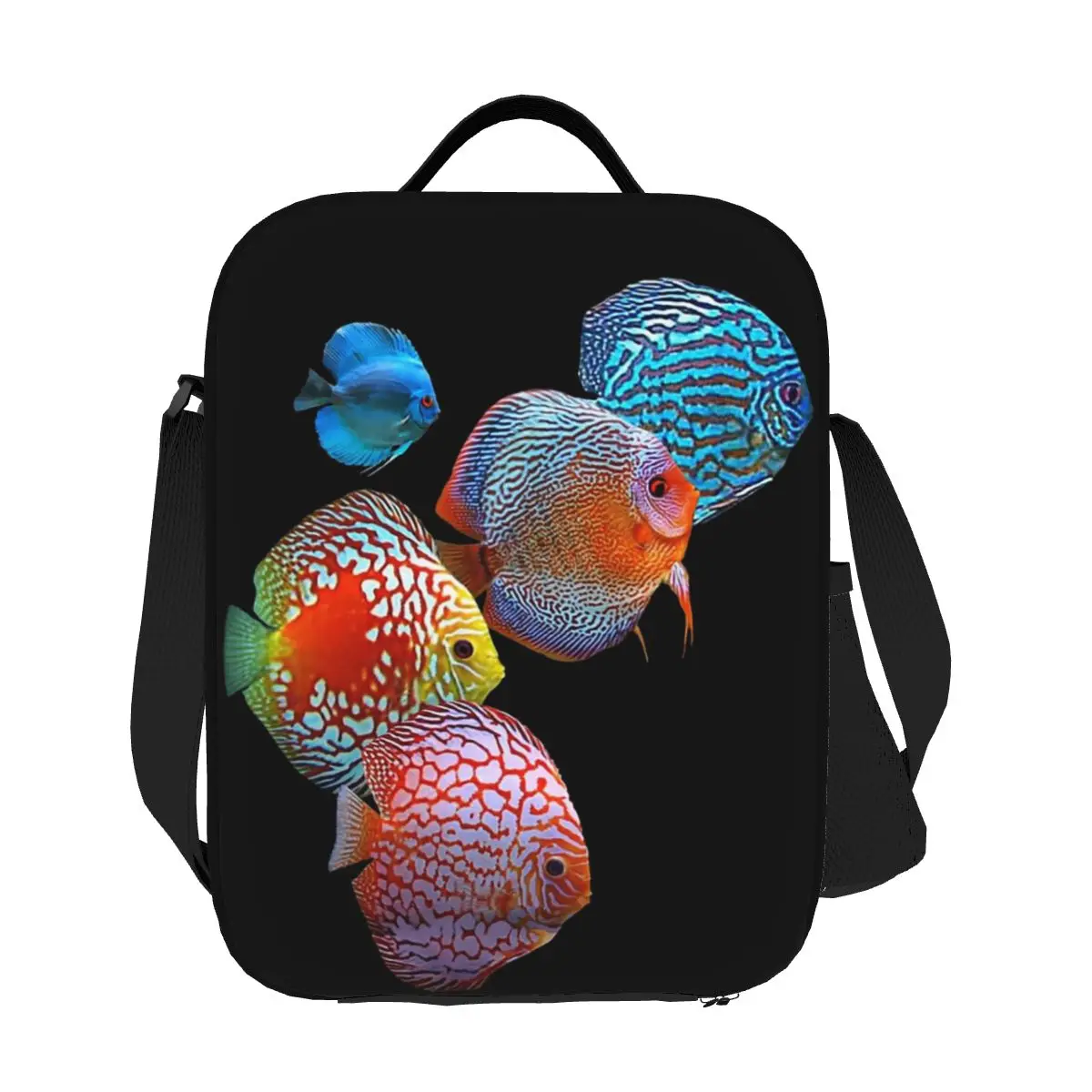 Discus Fish Подводный мир Изолированные сумки для обеда Ланч-боксы-холодильник Термальные сумки для еды для пикника для женщин и девочек Офис
Discus Fish Подводный мир Изолированные сумки для обеда Ланч-боксы-холодильник Термальные сумки для еды для пикника для женщин и девочек Офис