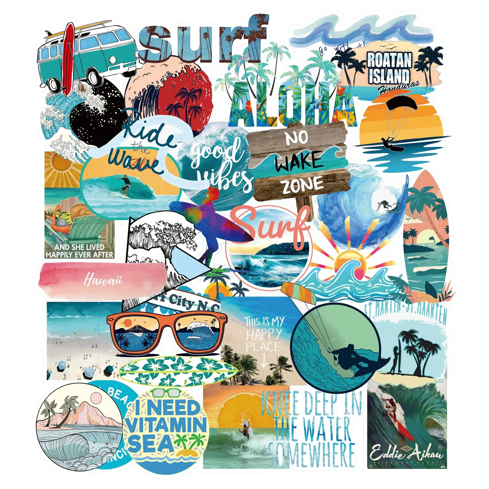 50Pcs Waterproof Summer Surf Beach Stickers Graffiti Decals for Suitcase Skateboard Laptop Scrapbook DIY Aesthetic Decor Gift
50Pcs Waterproof Summer Surf Beach Stickers Graffiti Decals for Suitcase Skateboard Laptop Scrapbook DIY Aesthetic Decor Gift
