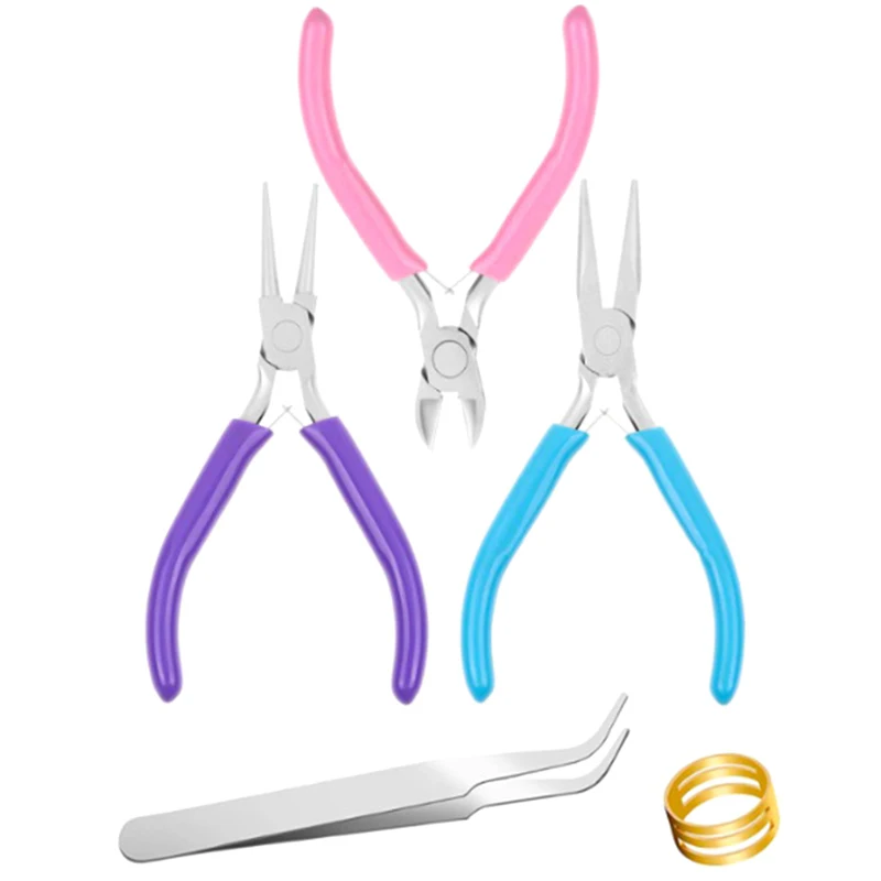 5 Pcs Jewelry Making Tools Pliers Kit For DIY Jewelry Making Wire Wrapping Beading Crafts Pliers
5 Pcs Jewelry Making Tools Pliers Kit For DIY Jewelry Making Wire Wrapping Beading Crafts Pliers