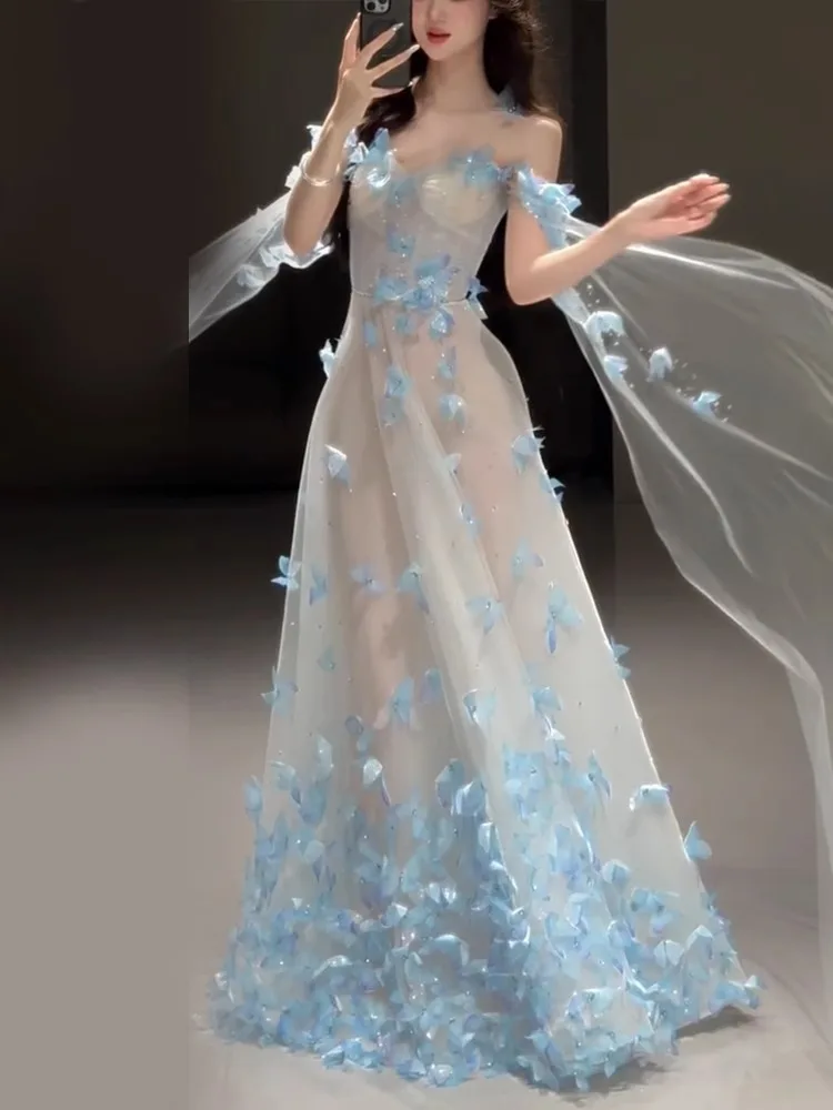 Ele Wedding Dr Par Engagement Dinner Long A-Line Skirt Fairy T Dr Bridal Robe New Bride Toasting Costume
Ele Wedding Dr Par Engagement Dinner Long A-Line Skirt Fairy T Dr Bridal Robe New Bride Toasting Costume