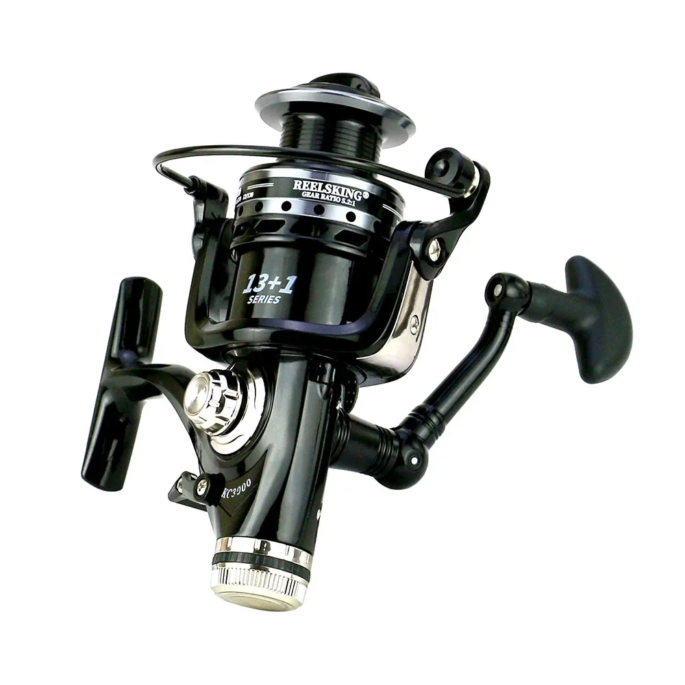 New Double Brake Design Spinning Reel Super Strong Carp Fishing Feeder Fishing Reel Type 5.2:1 Gear Ratio KC 30-60 Series Pesca
New Double Brake Design Spinning Reel Super Strong Carp Fishing Feeder Fishing Reel Type 5.2:1 Gear Ratio KC 30-60 Series Pesca