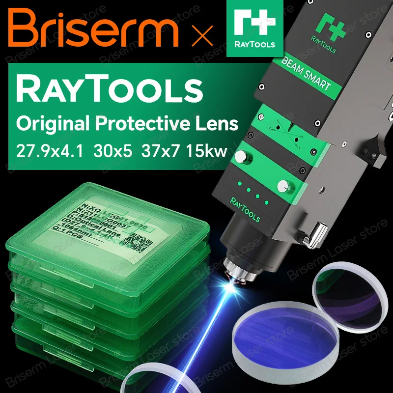 Original Raytools Protective Lens 24.9x1.5 27.9x4.1 37x7 Raytools Lenses BM110 BM111 BM109 Laser Protection Glasses Lens
Original Raytools Protective Lens 24.9x1.5 27.9x4.1 37x7 Raytools Lenses BM110 BM111 BM109 Laser Protection Glasses Lens