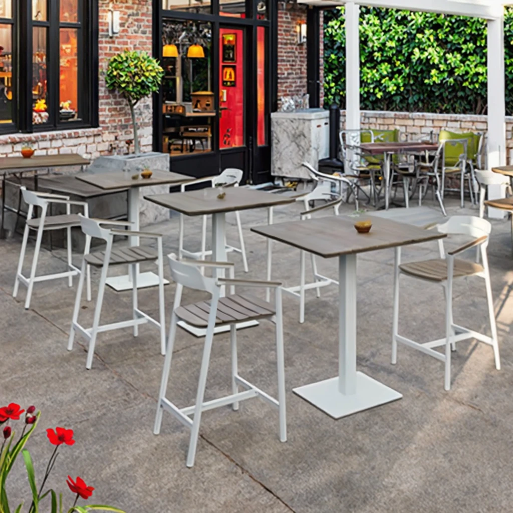 High Quality Waterproof Wood Outdoor Bar Table For Garden Courtyard Balcony Restaurant Dining-Economical Resort Furniture Set
High Quality Waterproof Wood Outdoor Bar Table For Garden Courtyard Balcony Restaurant Dining-Economical Resort Furniture Set