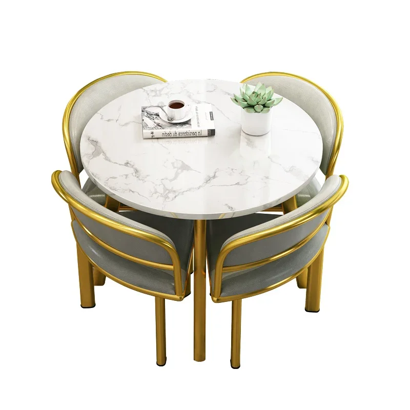 leisure area reception small round table 4S store negotiation meeting guests one table and four chairs can be stored
leisure area reception small round table 4S store negotiation meeting guests one table and four chairs can be stored