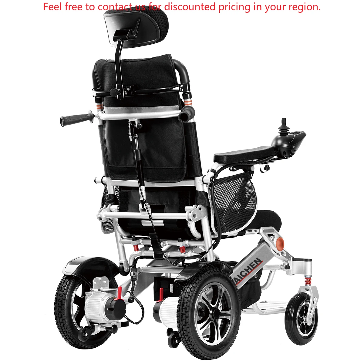 All Terrain Portable Manual Reclining Backrest Folding Smart Power Aluminium Electric Wheelchair For Elderly
All Terrain Portable Manual Reclining Backrest Folding Smart Power Aluminium Electric Wheelchair For Elderly