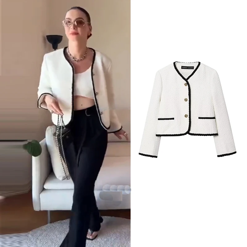 Women's Autumn Jackets 2025 New Chic Slim Short Coats Women's Fashion Street Elegant Youth Joker Autumn Long-Sleeved Outerwear
Women's Autumn Jackets 2025 New Chic Slim Short Coats Women's Fashion Street Elegant Youth Joker Autumn Long-Sleeved Outerwear