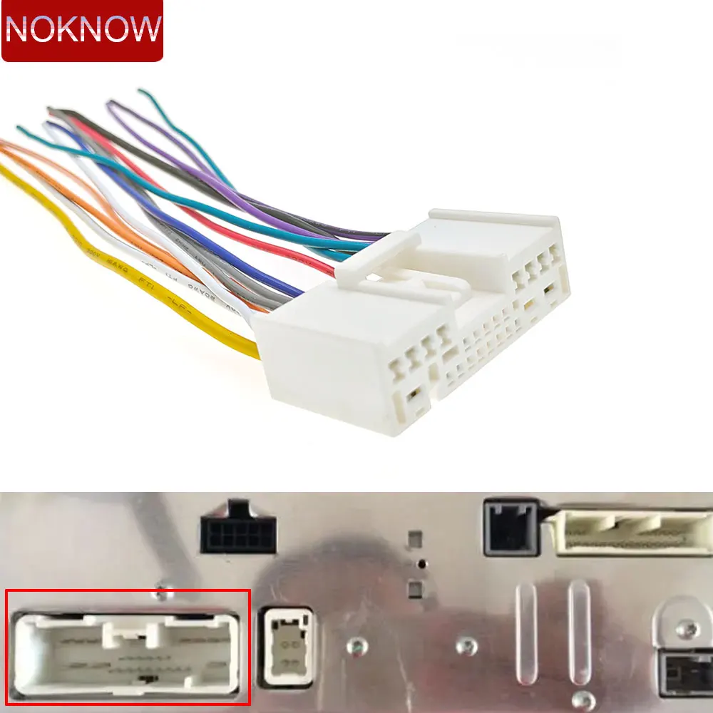 24Pin Car Radio Stereo Harness Cable Wiring Adapter Male Connector for Mazda 2 / 3 / 5 / 6 / CX-4 / CX-5 / CX-7 RX-8
24Pin Car Radio Stereo Harness Cable Wiring Adapter Male Connector for Mazda 2 / 3 / 5 / 6 / CX-4 / CX-5 / CX-7 RX-8