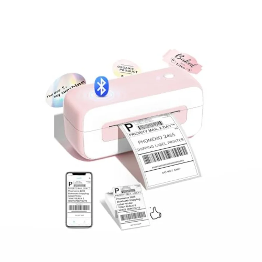 Shipping Label Printer- Bluetooth Thermal Label Printer 4x6 for Small Business Compatible with iPhone Android Windows Mac Fast
Shipping Label Printer- Bluetooth Thermal Label Printer 4x6 for Small Business Compatible with iPhone Android Windows Mac Fast