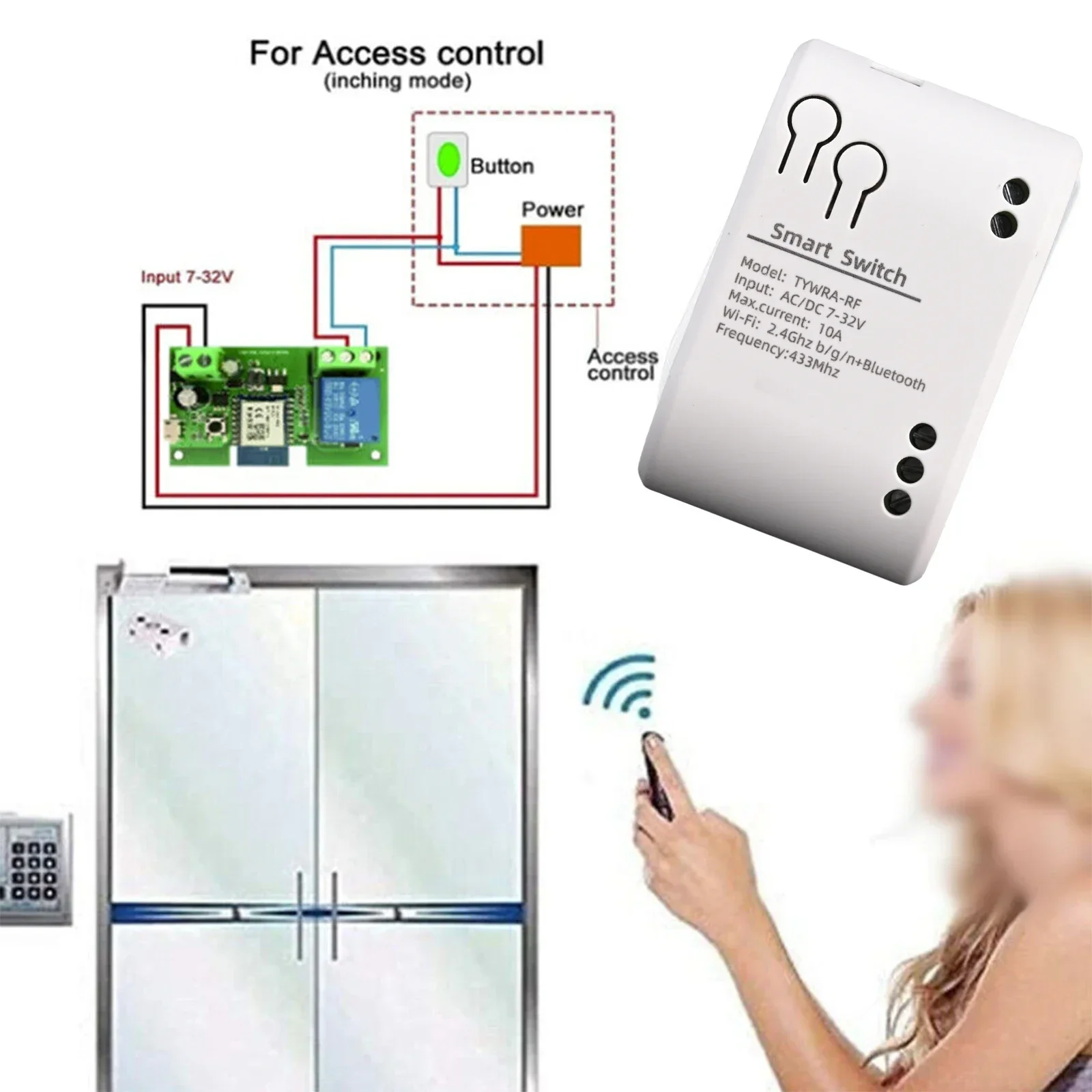 For Home Household ABS White 7.2x4.5x0.9cm Multi Functional For Tuya For WiFi Switch WiFi Access Control Relay
For Home Household ABS White 7.2x4.5x0.9cm Multi Functional For Tuya For WiFi Switch WiFi Access Control Relay