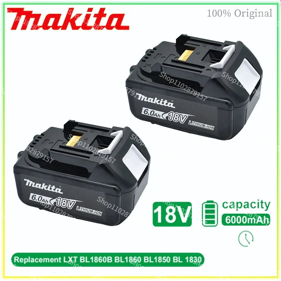 makita Original 18V 6000MAH 6.0AH Rechargeable Power Tool Battery LED Lithium Ion Replacement LXT BL1860B BL1860 BL1850
makita Original 18V 6000MAH 6.0AH Rechargeable Power Tool Battery LED Lithium Ion Replacement LXT BL1860B BL1860 BL1850