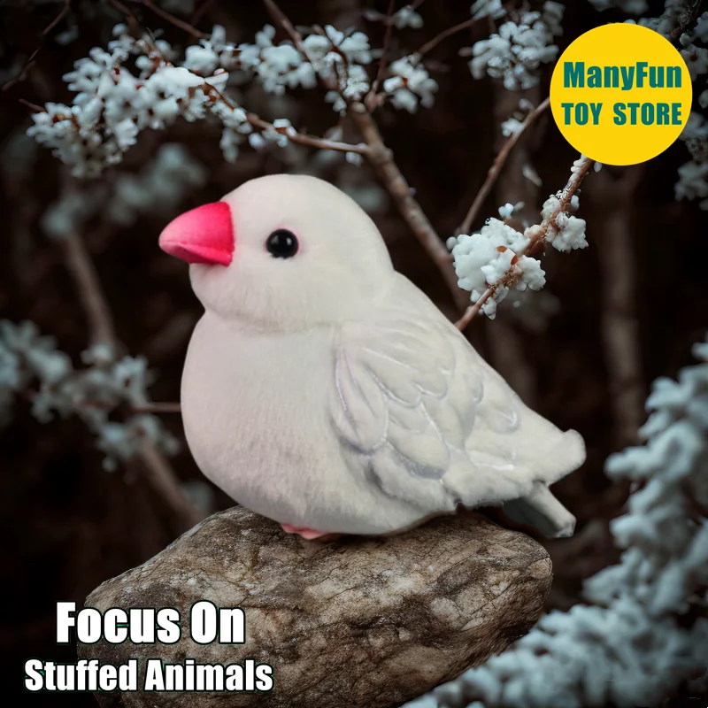 White Java Sparrow Plush Toy - Lifelike Mannikin Stuffed Animal, Realistic Munia Plushie, Java Finch Simulation Doll Collectors
White Java Sparrow Plush Toy - Lifelike Mannikin Stuffed Animal, Realistic Munia Plushie, Java Finch Simulation Doll Collectors