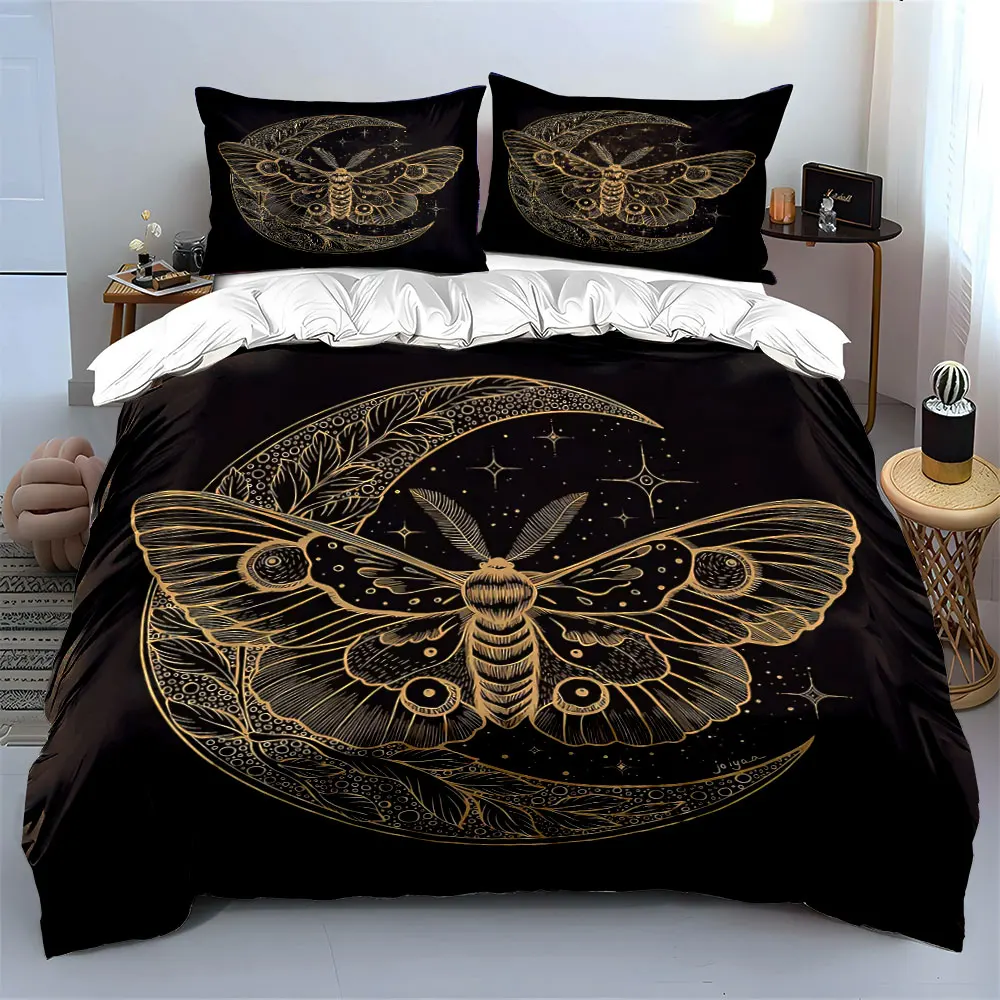 "Moon Moth Art Decor Set" Soft Comfortable Duvet Cover Bedding Set Included 1*Duvet Cover & 2*Pillowcases, gift
"Moon Moth Art Decor Set" Soft Comfortable Duvet Cover Bedding Set Included 1*Duvet Cover & 2*Pillowcases, gift