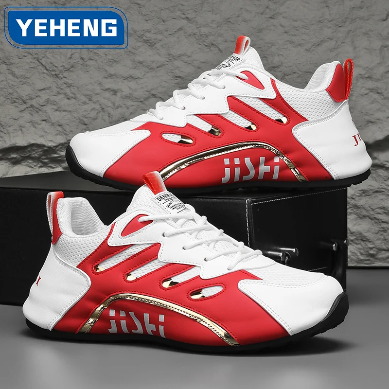 Роскошные мужские кроссовки, кожаная повседневная обувь высокого качества для мужчин, модная универсальная спортивная обувь, удобные мужские кроссовки на платформе
Роскошные мужские кроссовки, кожаная повседневная обувь высокого качества для мужчин, модная универсальная спортивная обувь, удобные мужские кроссовки на платформе