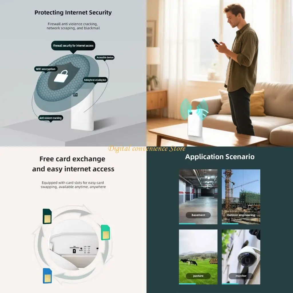 Сверхмощные интернет-маршрутизаторы 4G 97QA делают емкость устройства водоустойчивой региона Америки множественной
Сверхмощные интернет-маршрутизаторы 4G 97QA делают емкость устройства водоустойчивой региона Америки множественной