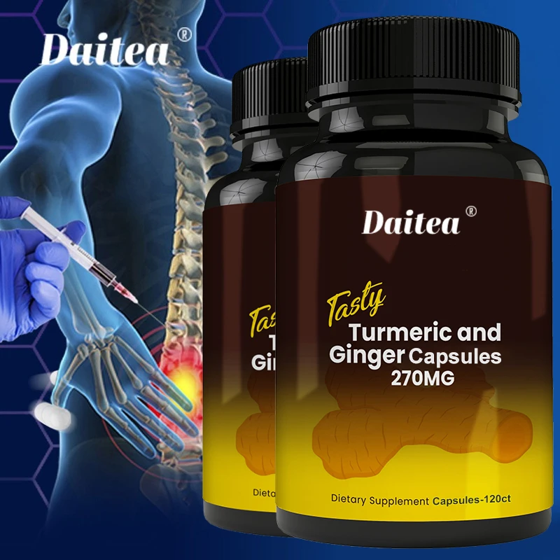 Turmeric and Ginger Capsules - Helps Promote Joint Health, Antioxidant, Supports Immune, Heart and Digestive Health
Turmeric and Ginger Capsules - Helps Promote Joint Health, Antioxidant, Supports Immune, Heart and Digestive Health