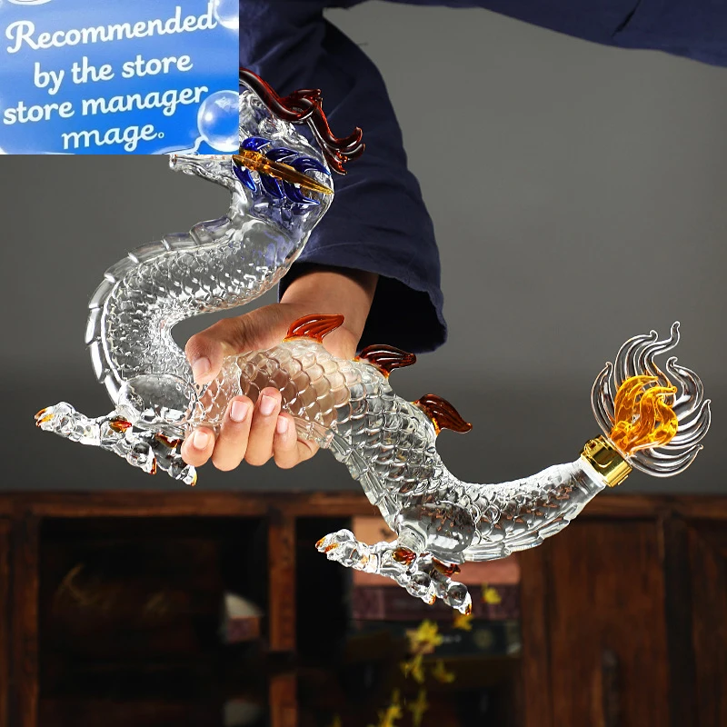 Бессвинцовый графин для виски в форме дракона, посуда для питья, китайский графин для вина со знаком зодиака для ликера, скотч, бурбон, 1000 мл
Бессвинцовый графин для виски в форме дракона, посуда для питья, китайский графин для вина со знаком зодиака для ликера, скотч, бурбон, 1000 мл