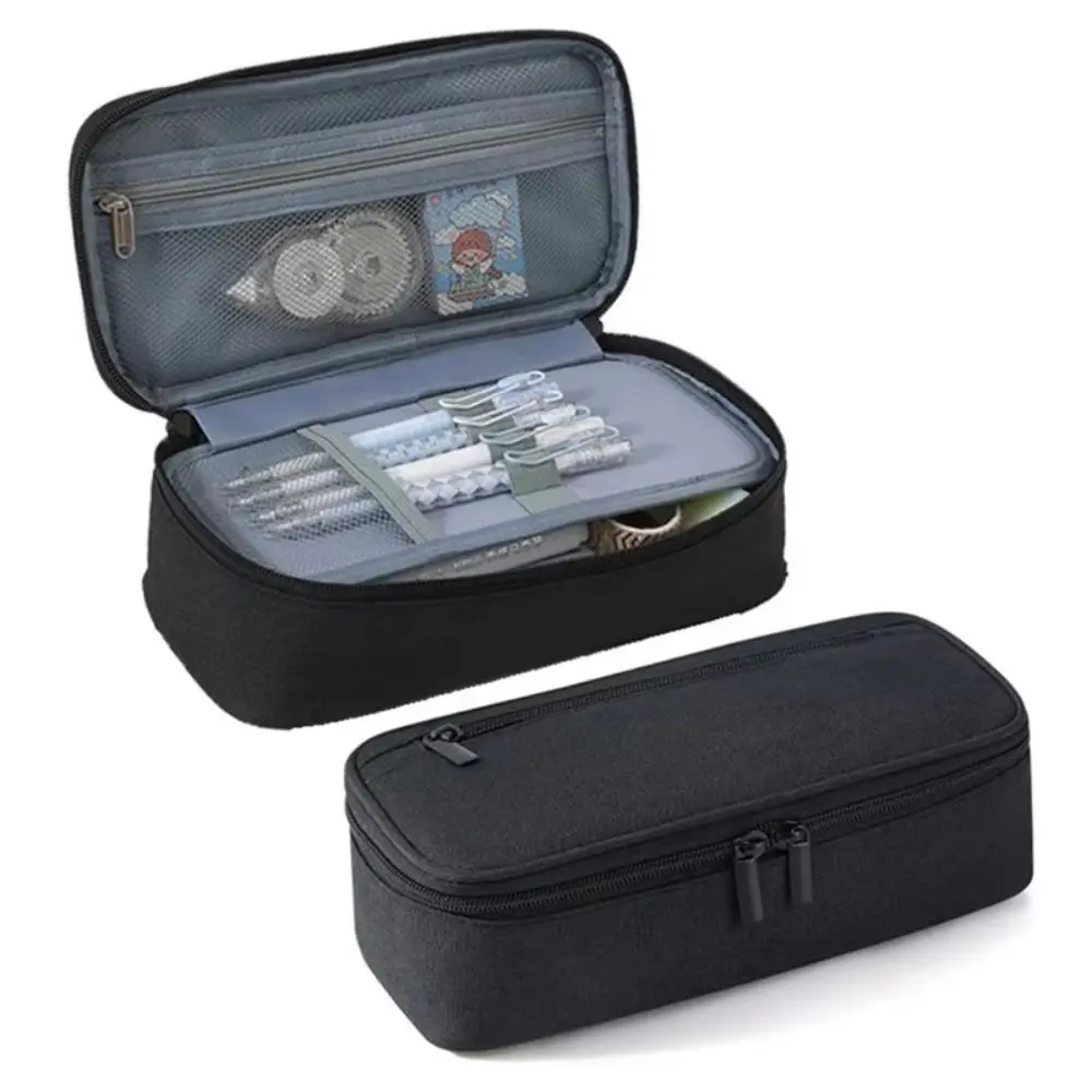 Simple Large Capacity Student Stationary Boxes 2 Layer Washable Pen Bag Oxford Cloth Wear-resistant Pencil Case Gifts
Simple Large Capacity Student Stationary Boxes 2 Layer Washable Pen Bag Oxford Cloth Wear-resistant Pencil Case Gifts