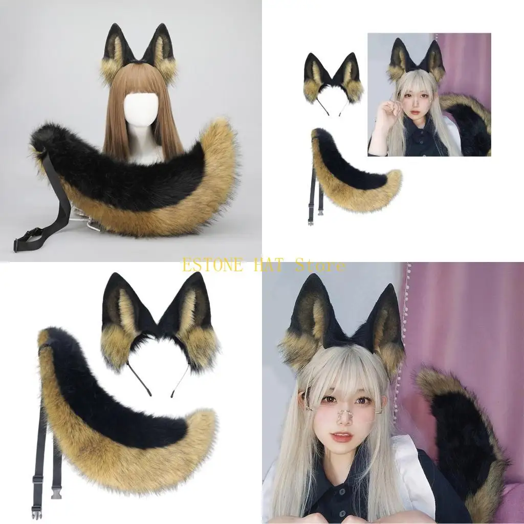 49MF аксессуары для костюмов кошек из искусственного меха, повязка на голову с хвостом и ушками лисы, костюм для косплея на для
49MF аксессуары для костюмов кошек из искусственного меха, повязка на голову с хвостом и ушками лисы, костюм для косплея на для