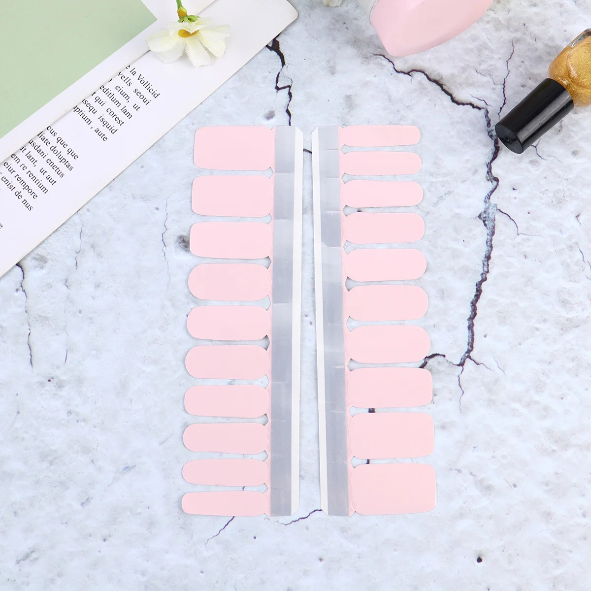 1 Sheet/20pcs Solid Color Nail Art Sticker Charming Nail Decal Decoration DIY Manicure Accessory for Women (Pink)
1 Sheet/20pcs Solid Color Nail Art Sticker Charming Nail Decal Decoration DIY Manicure Accessory for Women (Pink)