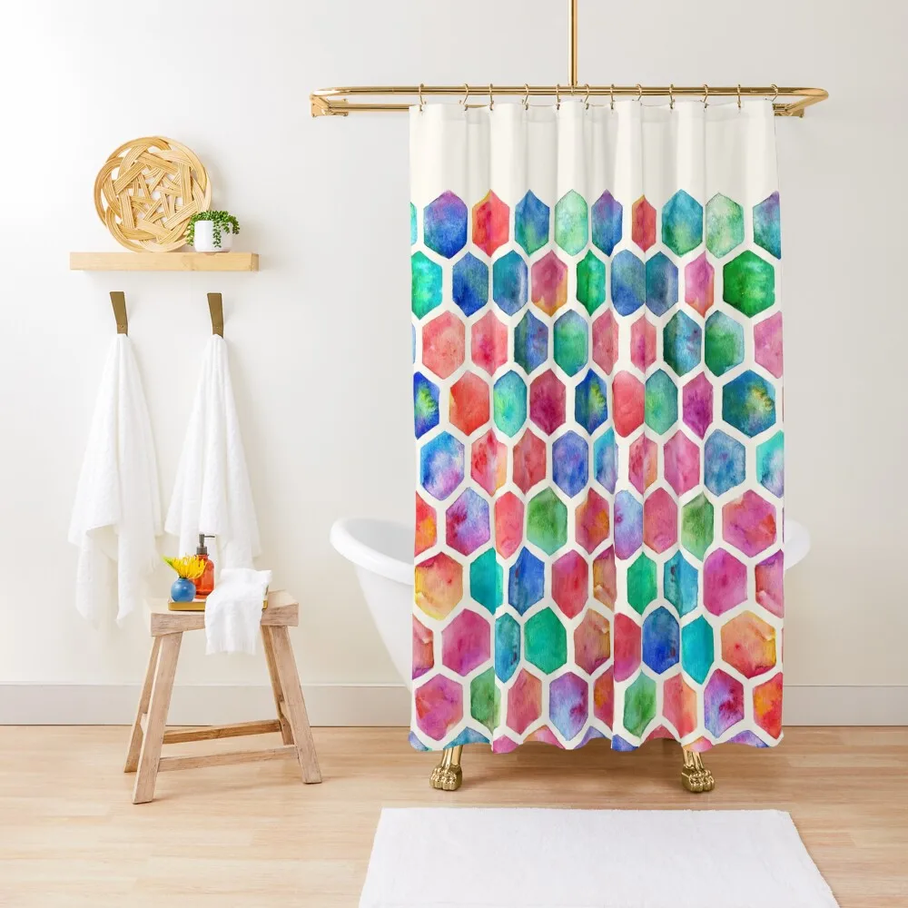 Hand Painted Watercolor Honeycomb Pattern Shower Curtain For Shower Bathroom For Shower Curtain
Hand Painted Watercolor Honeycomb Pattern Shower Curtain For Shower Bathroom For Shower Curtain