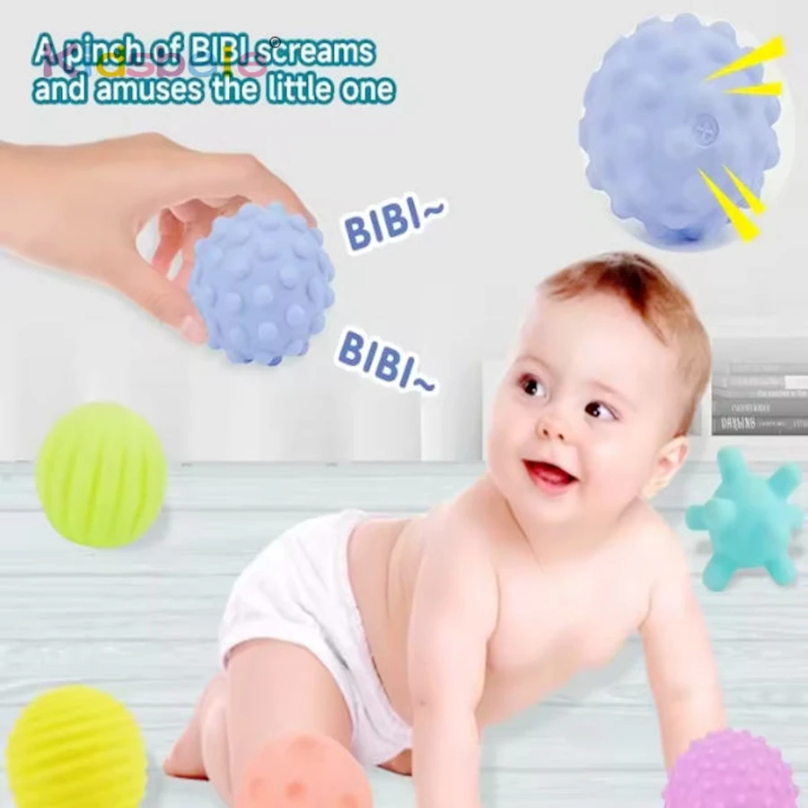 6 PCS Baby Sensory Textured Balls Toy Montessori Soft Squeeze Massage Ball Teether Bath Toy Infant Hands Touch Development Toy
6 PCS Baby Sensory Textured Balls Toy Montessori Soft Squeeze Massage Ball Teether Bath Toy Infant Hands Touch Development Toy