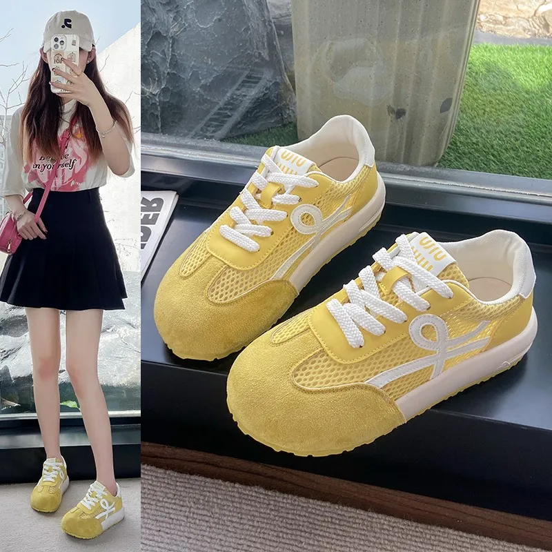 Thick-Soled Training Shoes Hot-Selling Summer Thin Mesh Breathable Casual Sports Yellow Forrest Gump Shoes for Women
Thick-Soled Training Shoes Hot-Selling Summer Thin Mesh Breathable Casual Sports Yellow Forrest Gump Shoes for Women